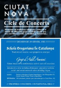 Concert de cant gregorià i música sufí @ Parròquia Abraham | Barcelona | Catalunya | Espanya