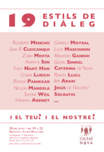Grup Diàleg & Ciutat Nova: 19 estils de diàleg @ Biblioteca Xavier Benguerel | Rubí | Catalunya | España